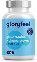Gloryfeel Glukozamina + chondroityna z MSM – 120 tabletek na stawy