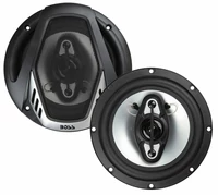 Głośniki samochodowe BOSS Audio System Onyx NX654 400W widok z przodu z osłoną