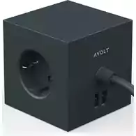 Gniazdko Avolt Square 1 Cube 3 gniazdami i 2 portami USB Stockholm