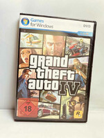 Gra akcji Grand Theft Auto 4 GTA 4 IV PC DE CD ROM widok z przodu.