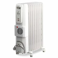 Grzejnik olejowy DeLonghi KH770720V 2000W 7 żeber widok z prawej strony 