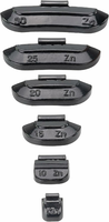 HASKYY ciężarki nabijane do felg stalowych 5–30 g – 225 szt., czarne