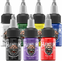 HAWINK Tusz do Tatuażu 7 Kolorów – zestaw pigmentów 7x15 ml