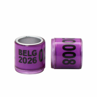HIFRQVVC obrączki identyfikacyjne dla gołębi 8 mm, 100 szt.