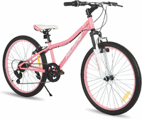 Hiland Climber 24 cale - rower dziecięcy MTB, 7 biegów, różowy