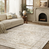 HUGEAR Dywan vintage do salonu 160x230 cm, beżowy, zmywalny