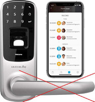 Inteligentna klamka Smart Lock Ultraloq UL3 BT odcisk palca i ekran