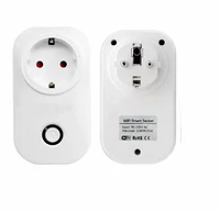 Inteligentne gniazdko WiFi 2.4GHz 2200W E5-WIFI widok z obu stron 