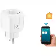 Inteligentne gniazdko WiFi Smart Plug 16A CAMPSLE Smart Home widok z przodu.