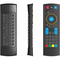 Inteligentny pilot Bluetooth z klawiaturą dla Amazon Fire TV/Fire TV Stick/Android TV Box widok z przodu
