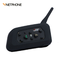 Interkom motocykowy sportowy Bluetooth Vnetphone V6 1200M widok z przodu.