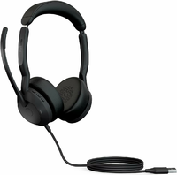 Jabra Evolve2 50 USB-A – przewodowy zestaw słuchawkowy stereo, czarny