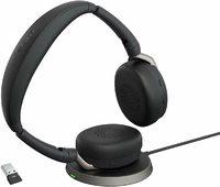 Jabra Evolve2 65 Flex Wszystkie platformy - zestaw słuchawkowy stereo, czarny