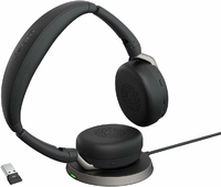 Jabra Evolve2 65 Flex Wszystkie platformy - zestaw słuchawkowy stereo, czarny