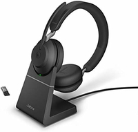 Jabra Evolve2 65 ze stacją ładującą – zestaw słuchawkowy Bluetooth, czarny