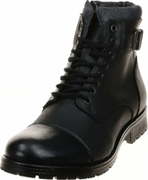 JACK & JONES JFW Albany Leather – skórzane glany męskie, antracytowe