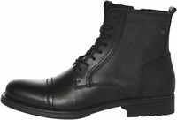 JACK & JONES JFW Russel Leather – sztyblety męskie skórzane, antracytowe