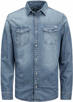 JACK & JONES JJE Sheridan – koszula męska casual z długim rękawem, niebieska