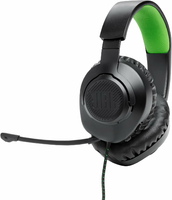 JBL Quantum 100X Console – przewodowy zestaw słuchawkowy do gier Xbox, czarno-zielony