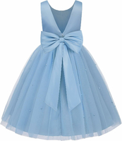 JerrisApparel UM2680 – sukienka dziewczęca na uroczystości, dusty blue