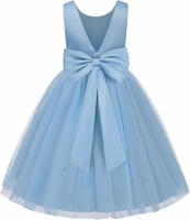 JerrisApparel UM2680 – sukienka dziewczęca na uroczystości, dusty blue