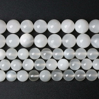 jiejinyu CMC3-10 – koraliki z białego kamienia księżycowego AAA 10 mm, 36 szt.