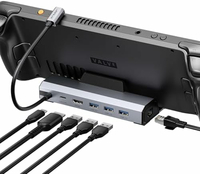 JSAUX HB0603 – stacja dokująca 6 w 1 do Steam Deck i Steam Deck OLED, szara