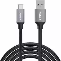 Kabel USB-A 3.0 - USB-C 3.0 AUKEY Quick Charge 1m widok z przodu