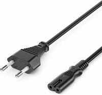Kabel zasilający Euro 8 deleyCON 10m, wtyczka Euro na gniazdo C7