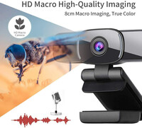 Kamera internetowa Dericam W3 1080p FHD USB widok podglądu w macro