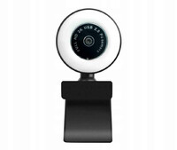 Kamera internetowa Duxo WebCam-Q20 1080P WebCam czarny widok z przodu.