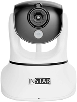 Kamera monitoringu INSTAR IN-6014HD 101650 LAN WLAN biała widok z przodu.