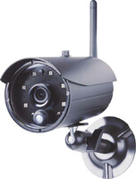 Kamera monitoringu Smartwares C935IP LAN WLAN czarny widok z przodu.
