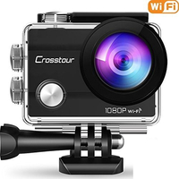 Kamera sportowa Crosstour WiFi 1080P widok z przodu.