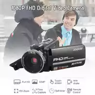 Kamera wideo Andoer FHD 1080P 30MP 16xZoom ekran dotykowy widok z przodu