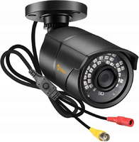 Kamera zewnętrzna IP Anlapus 1080P FHD IP67 czarny widok z przodu.