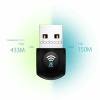Karta-sieciowa-wifi-5ghz-2.4ghz-150mbps-ac600-wlan-usb-dodocool-dc23-7 widok przepustowości