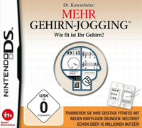 Karta gry DS Dr. Kawashima Mehr Gehirn Jogging Nintendo DS widok z przodu.