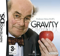 Karta gry DS Professor Heinz Wolff's Gravity Nintendo DS widok z przodu.