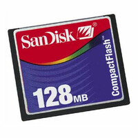 Karta pamięci SanDisk SDCFB-128-485 128MB 5.8Mbs zapis widok z przodu
