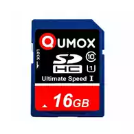 Karta pamięci SDHC 16GB 80MB/s Qumox CL10 widok z przodu