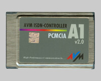 Karta PCMCIA A1 AVM ISDN-Controlle widok z przodu