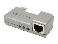 Karta sieciowa Gigabitowa BELKIN F5D5055 101001000 Mbs USB2.0 RJ45 widok z przodu.