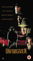 Kaseta VHS Erbarmungslos (Unforgiven) Clint Eastwood widok z przodu.