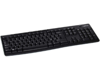 Klawiatura bezprzewodowa Logitech K270 QWERTY widok z przodu
