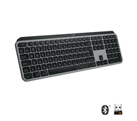 Klawiatura bezprzewodowa Logitech MX Keys do MAC Space Grey widok z przodu.