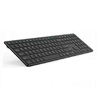 Klawiatura bezprzewodowa Ratel KG9013 QWERTY widok z przodu.