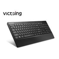 Klawiatura bezprzewodowa VICTSING PC132A widok z przodu.
