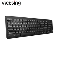 Klawiatura bezprzewodowa VicTsing PC176A QWERTZ widok z przodu.