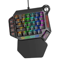 Klawiatura mechaniczna Keypad K60 Gaming RGB 35 klawiszy widok z przodu.